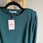 Blouse Mango vert bouteille Taille S