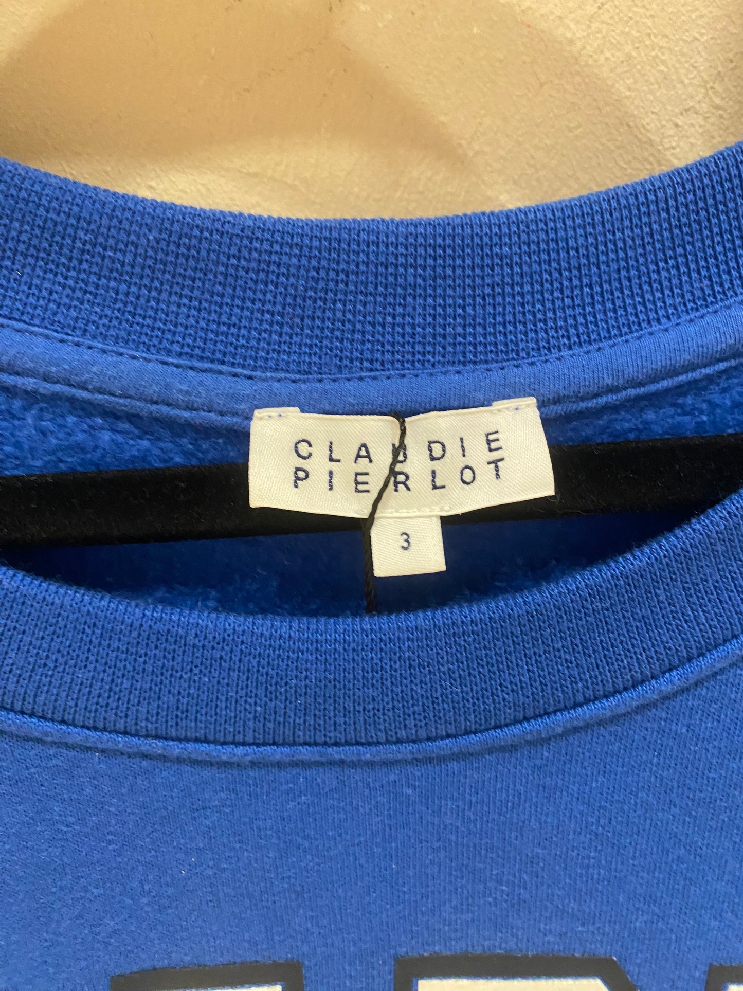 Pull Claudie Pierlot bleu Taille 3 (M/L)