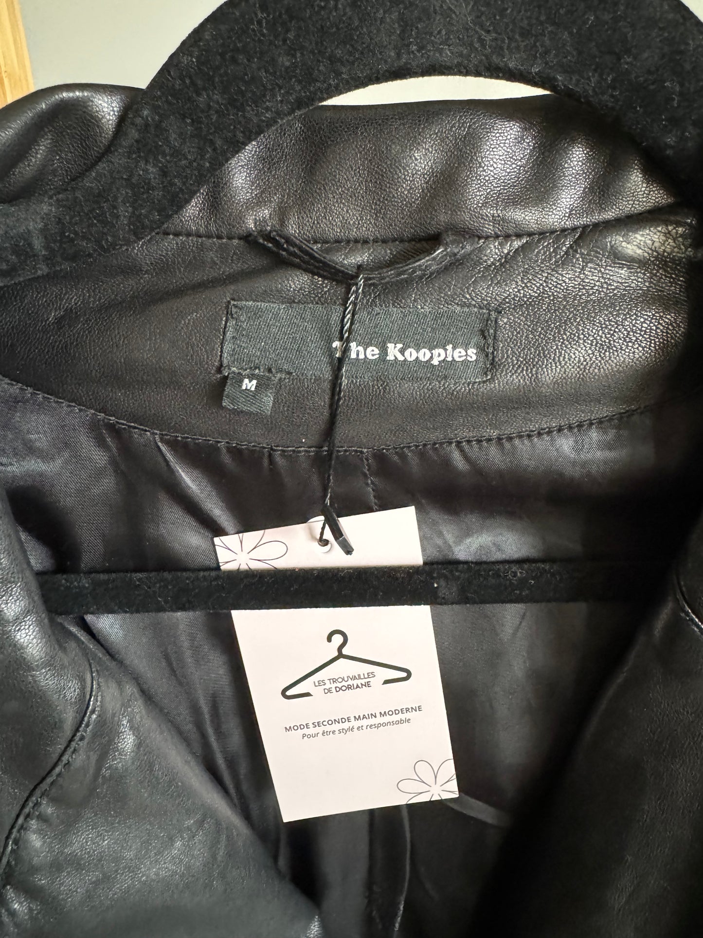 Perfecto The Kooples cuir noir Taille M