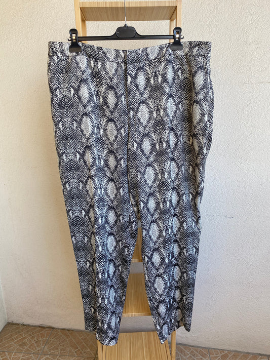 Pantalon Violeta By Mango python Taille XXL (50/52)