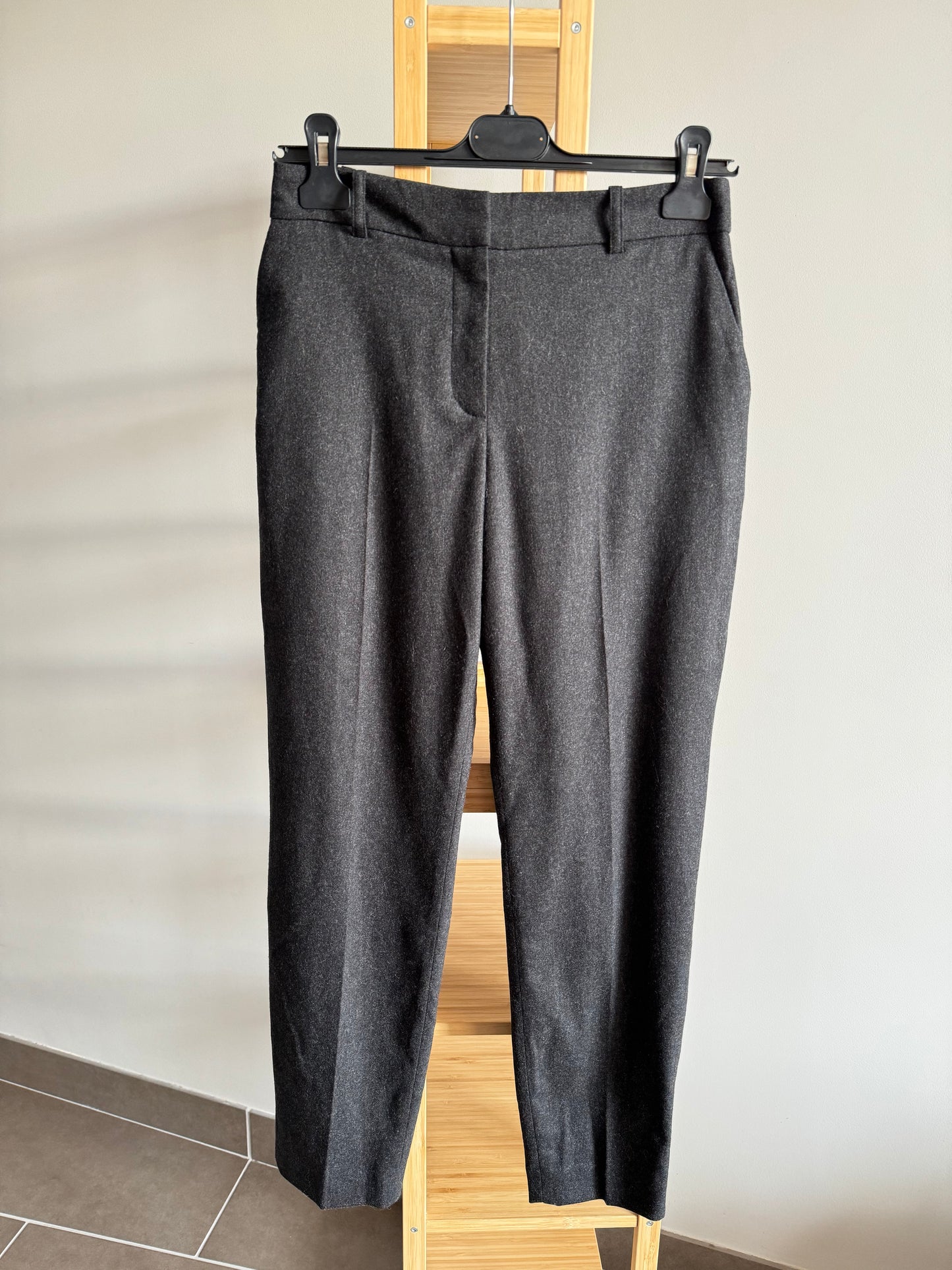 Pantalon Sézane gris en laine Taille 36