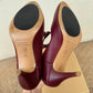 Talons Sézane bordeaux cuir Pointure 37