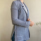 Blazer Cropp long motifs vichy Taille S