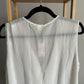 Top H&M blanc transparent Taille 46