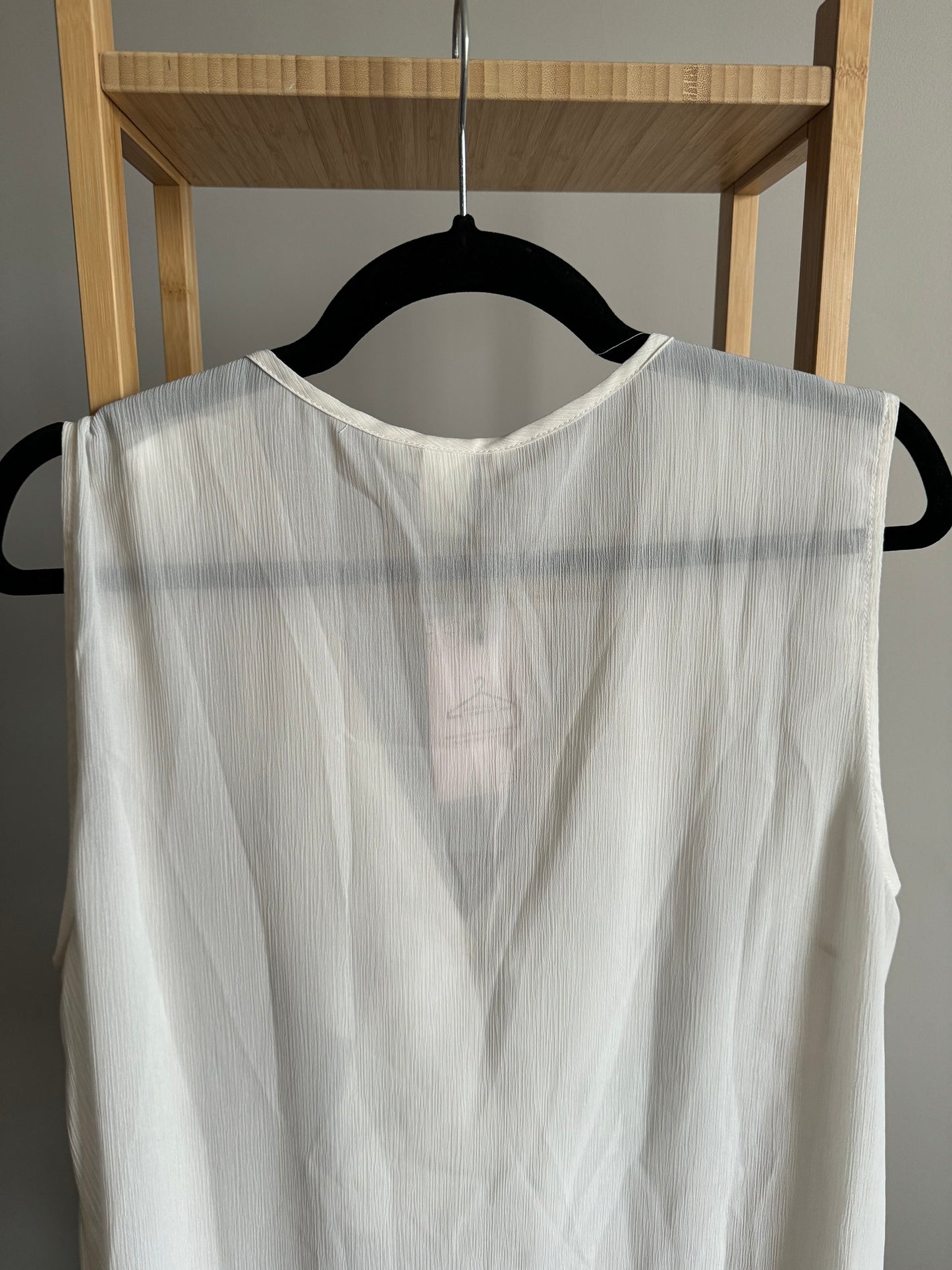 Top H&M blanc transparent Taille 46