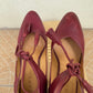 Talons Sézane bordeaux cuir Pointure 37