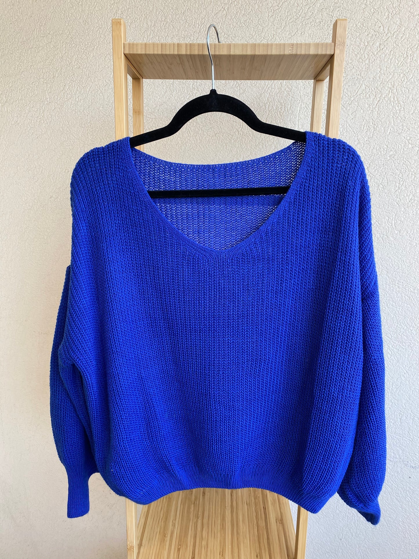 Pull Made in Italy bleu Taille unique (36/44)