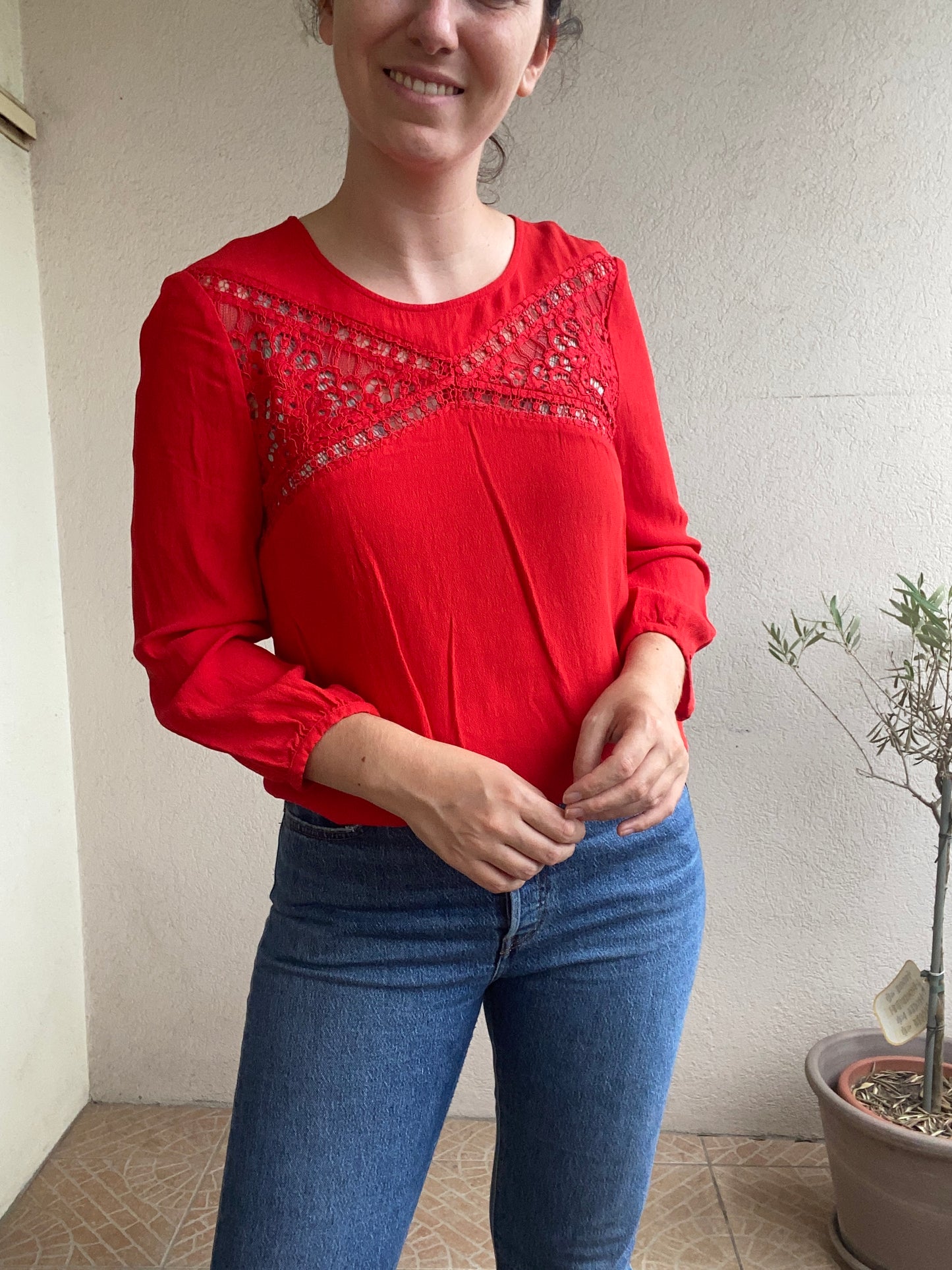 Blouse Claudie Pierlot dentelle Taille 38