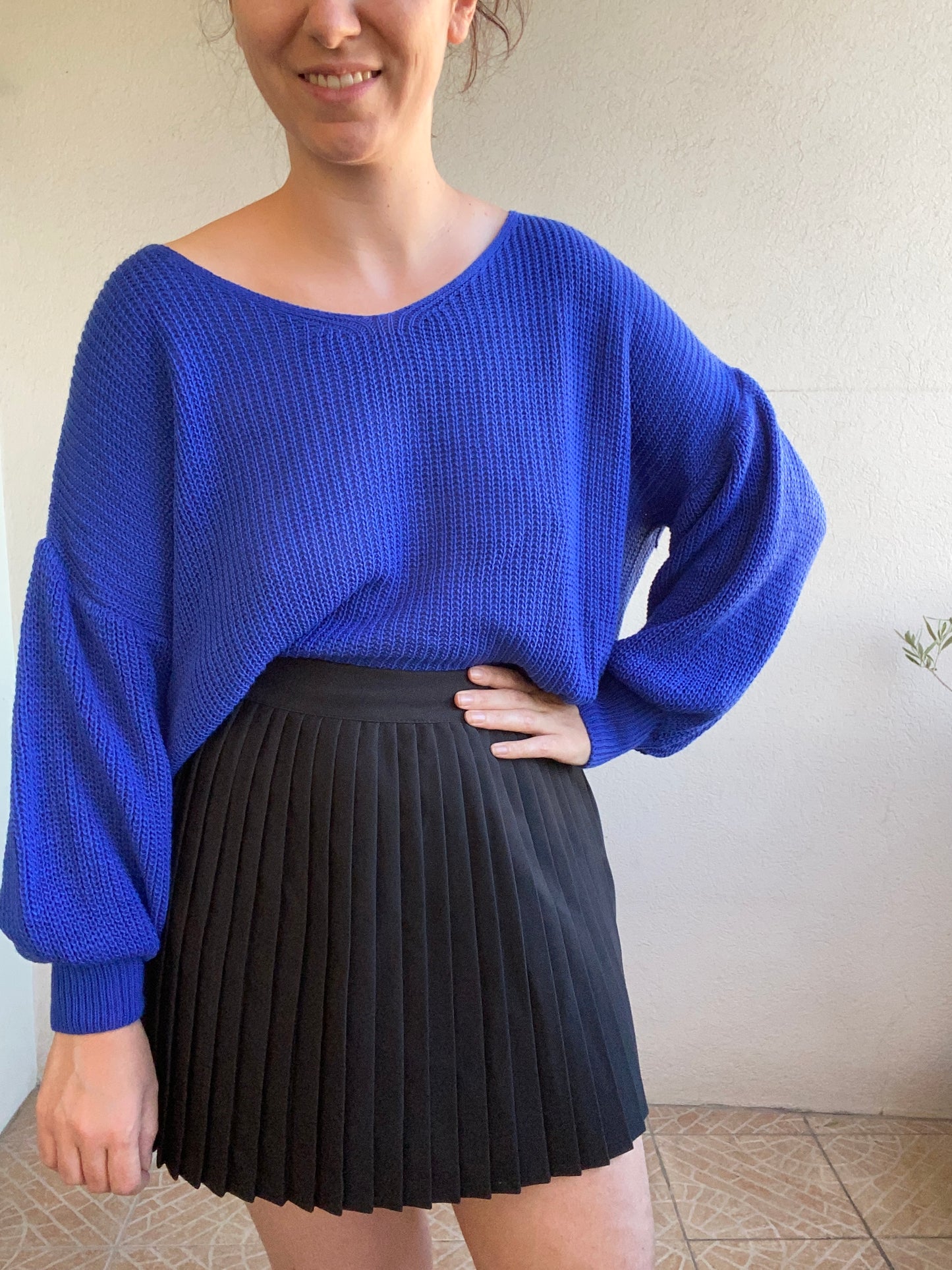 Pull Made in Italy bleu Taille unique (36/44)