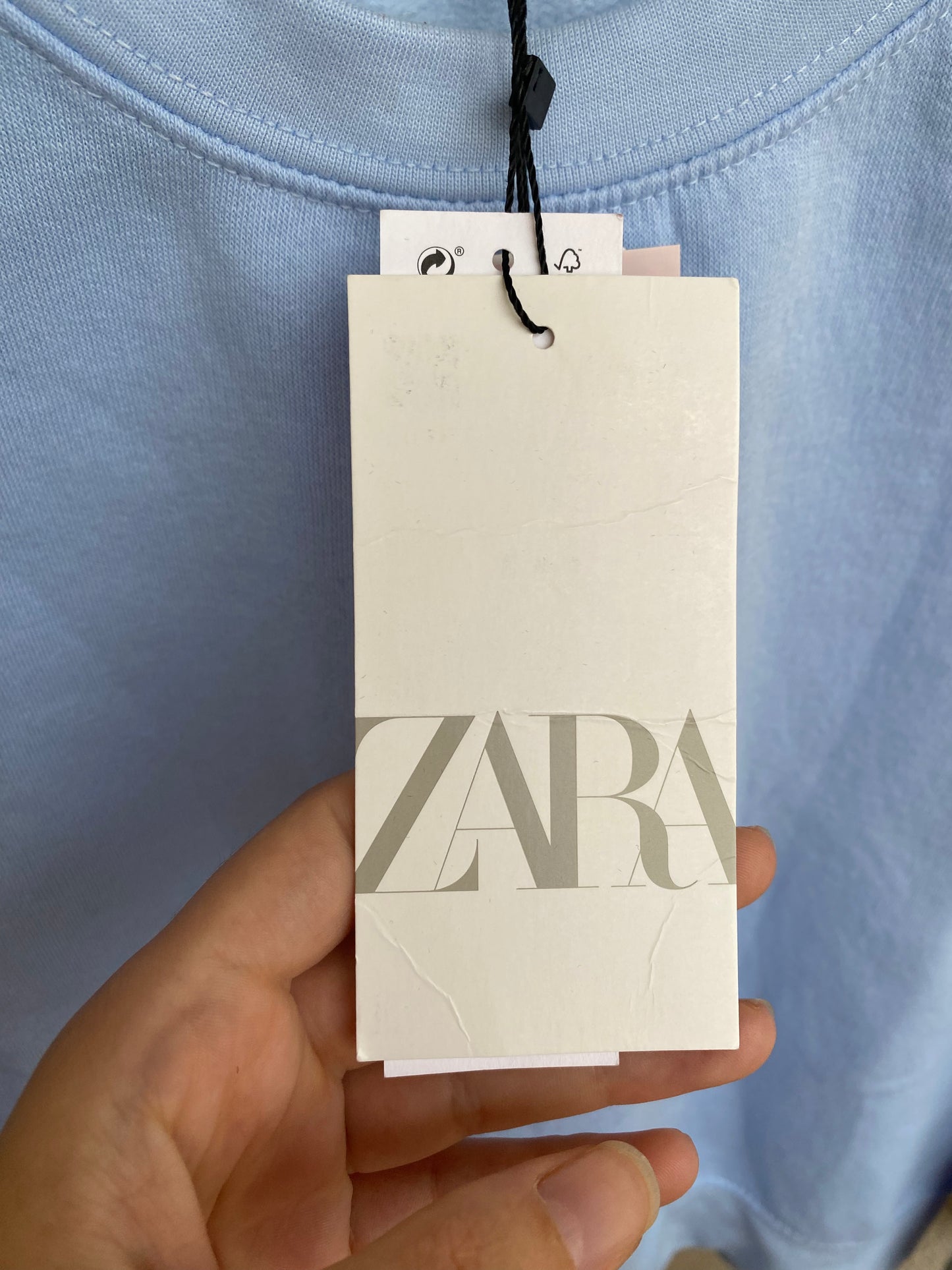 Sweat Zara bleu ciel Taille L