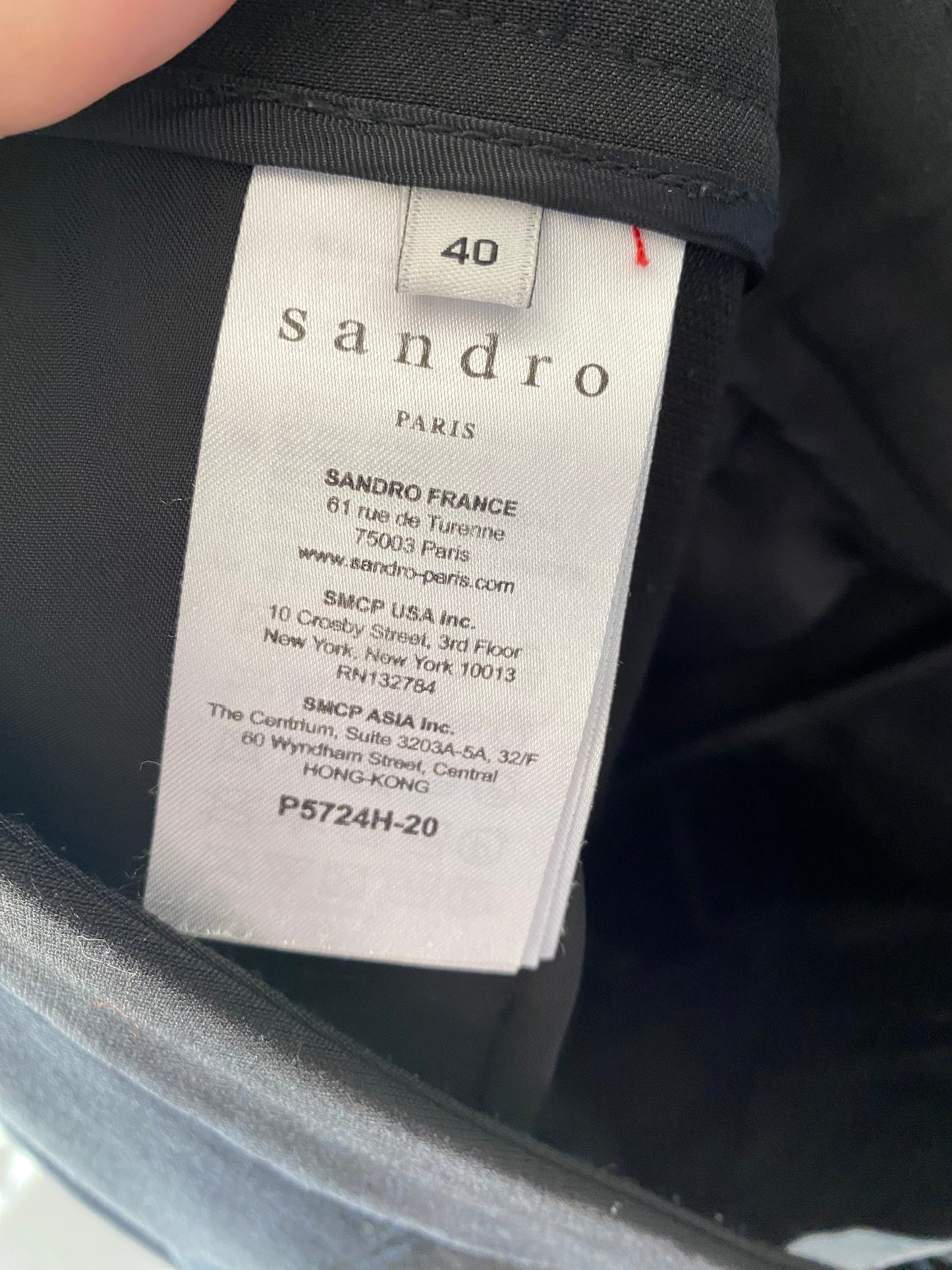 Pantalon Sandro costume noir Taille 38/40