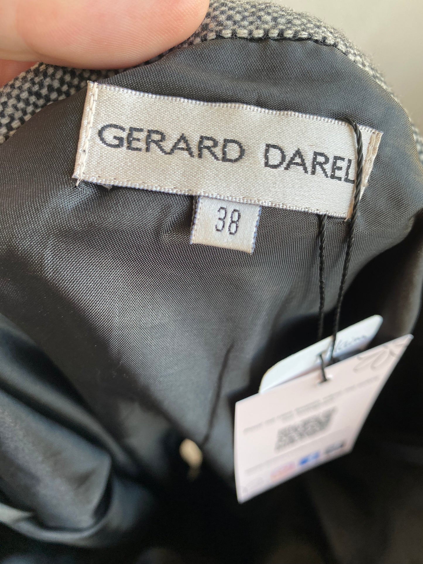 Jupe Gérard Darel gris dentelle Taille 38