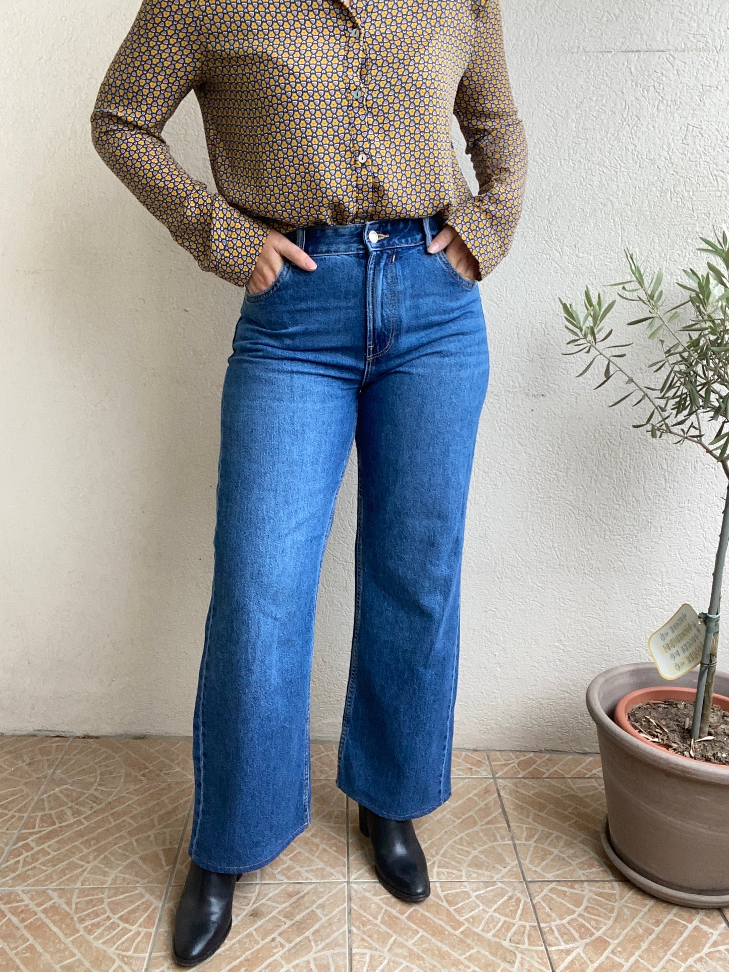 Jeans Bershka flare 90s Taille 38