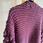 Gilet Senes Hand Made tricot violet Taille Unique (34/40)