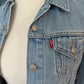 Veste en jeans Levis brodée Taille XS