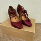 Talons Sézane bordeaux cuir Pointure 37