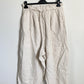 Pantalon large beige lin Taille 40