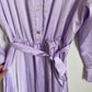 Robe longue Passion violet satiné Taille Unique