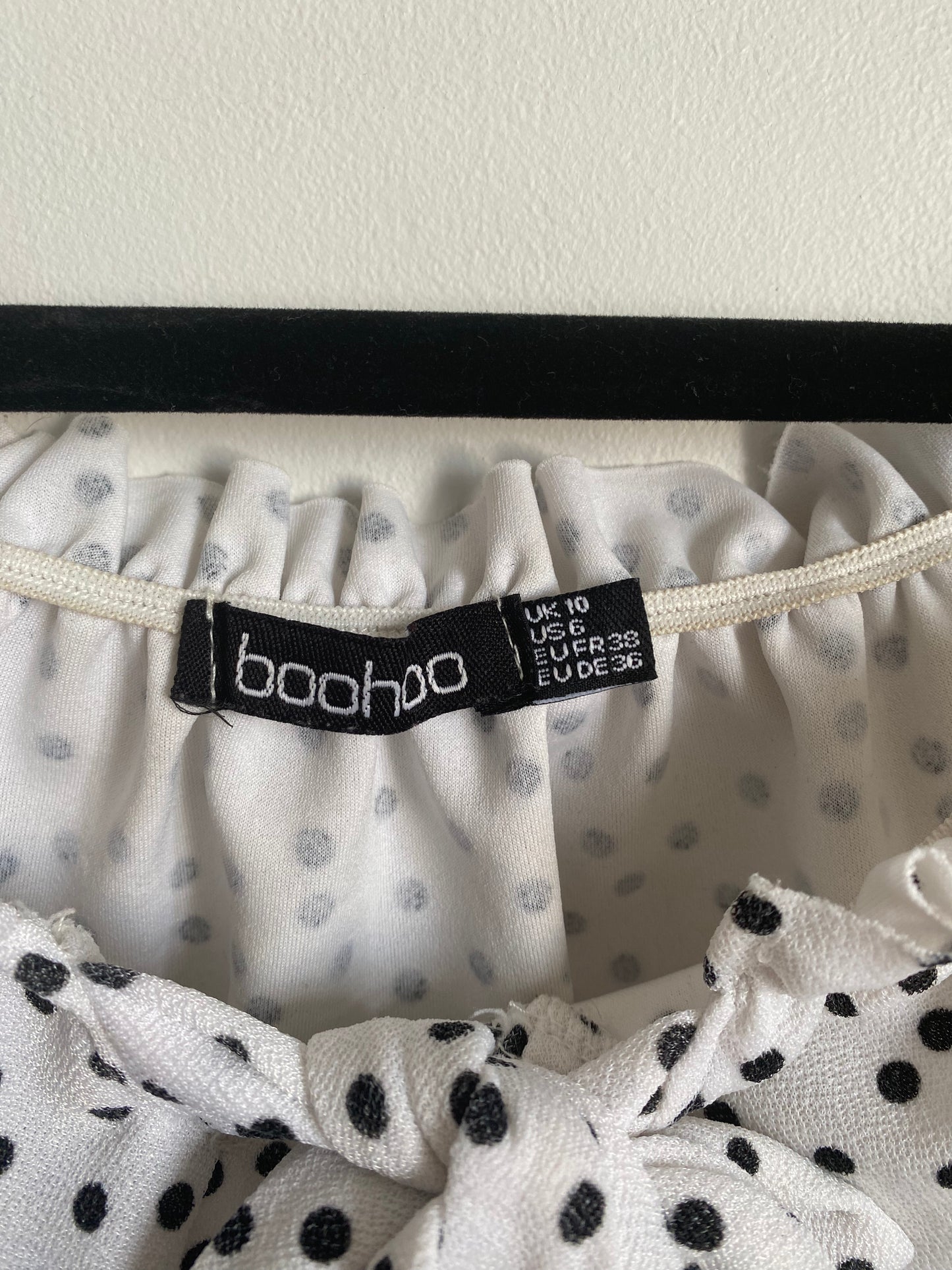 Crop top Boohoo pois Taille 38