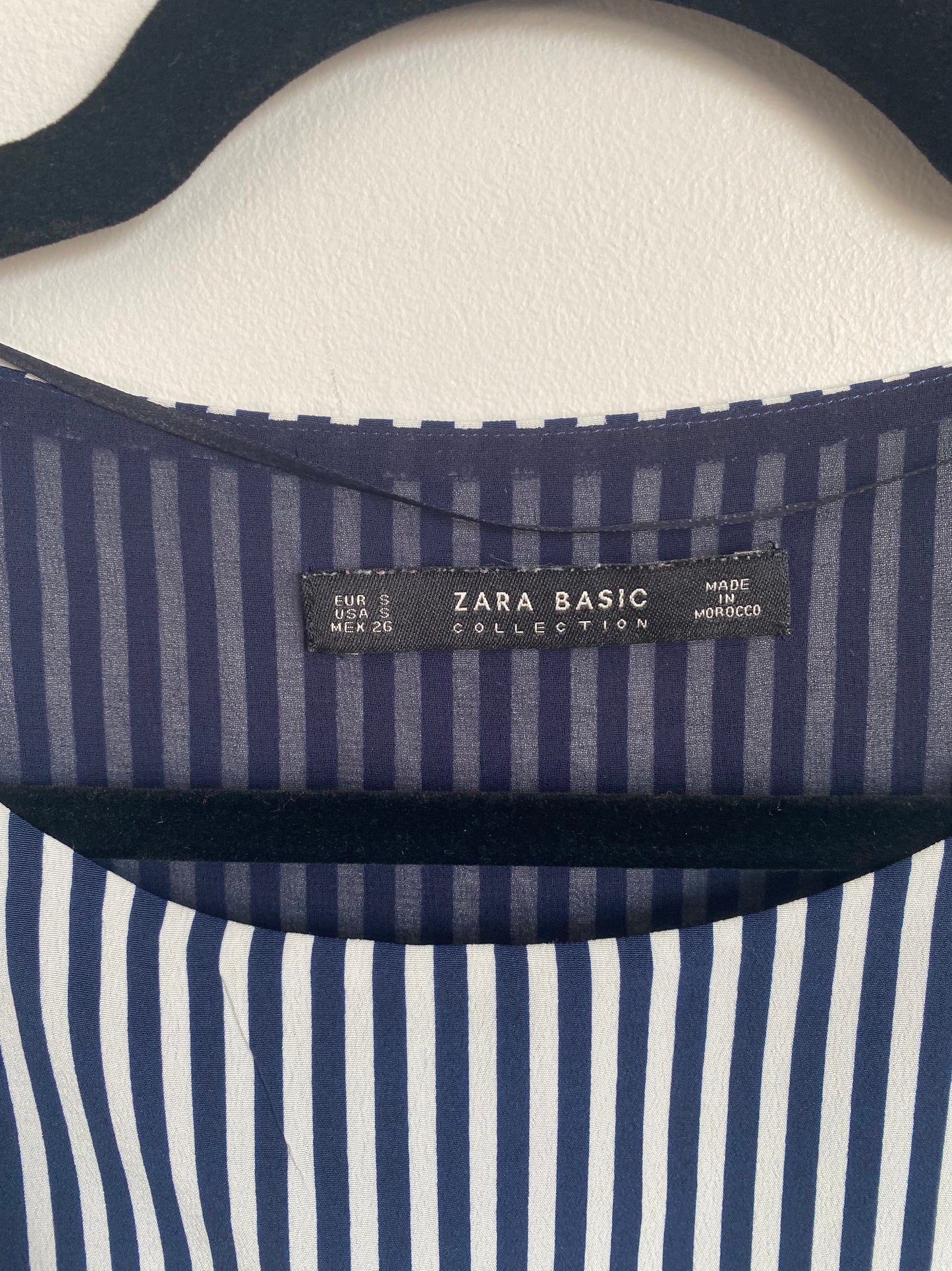 Top Zara rayé dentelle Taille S