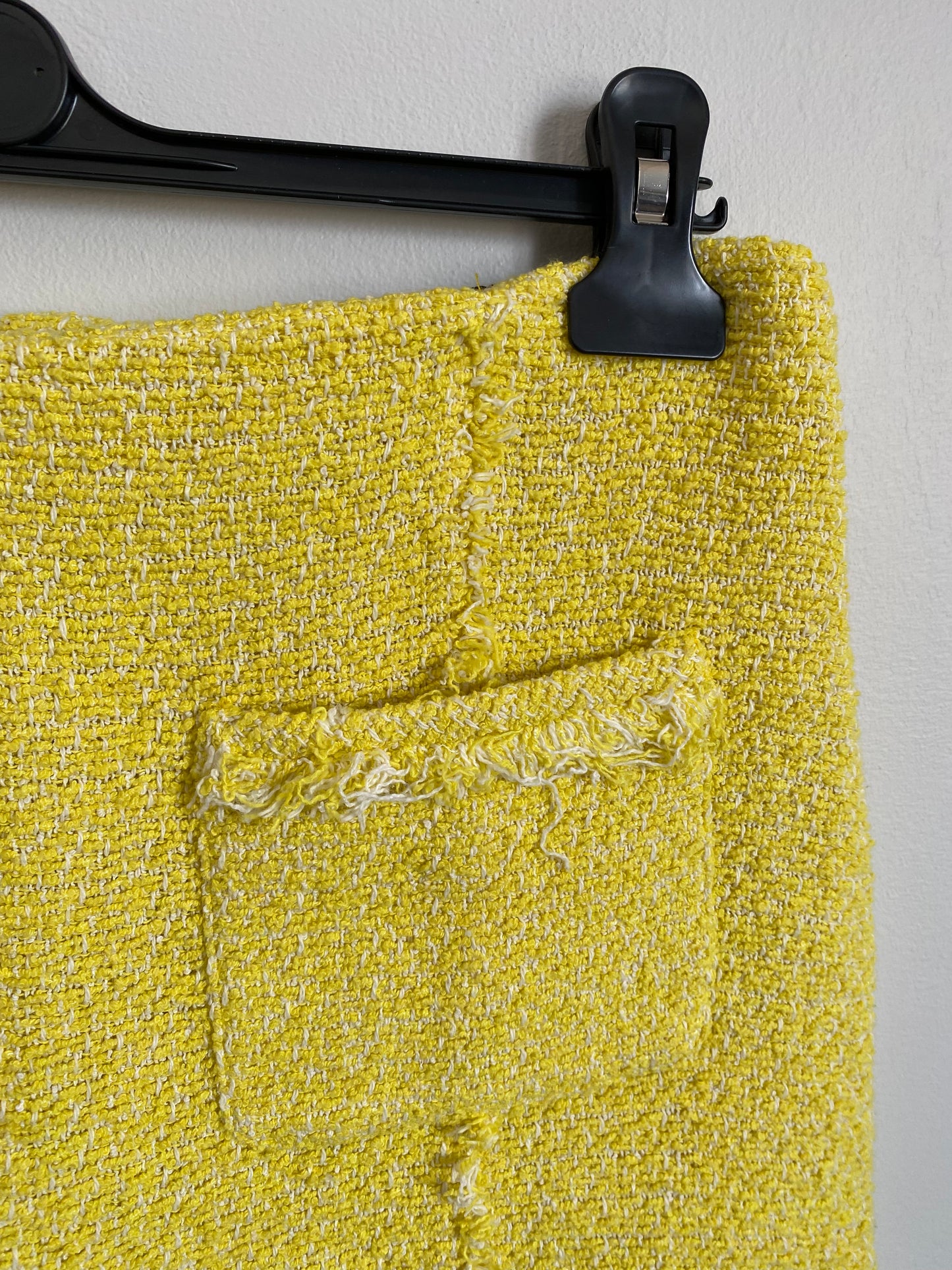Short Zara tweed jaune Taille L