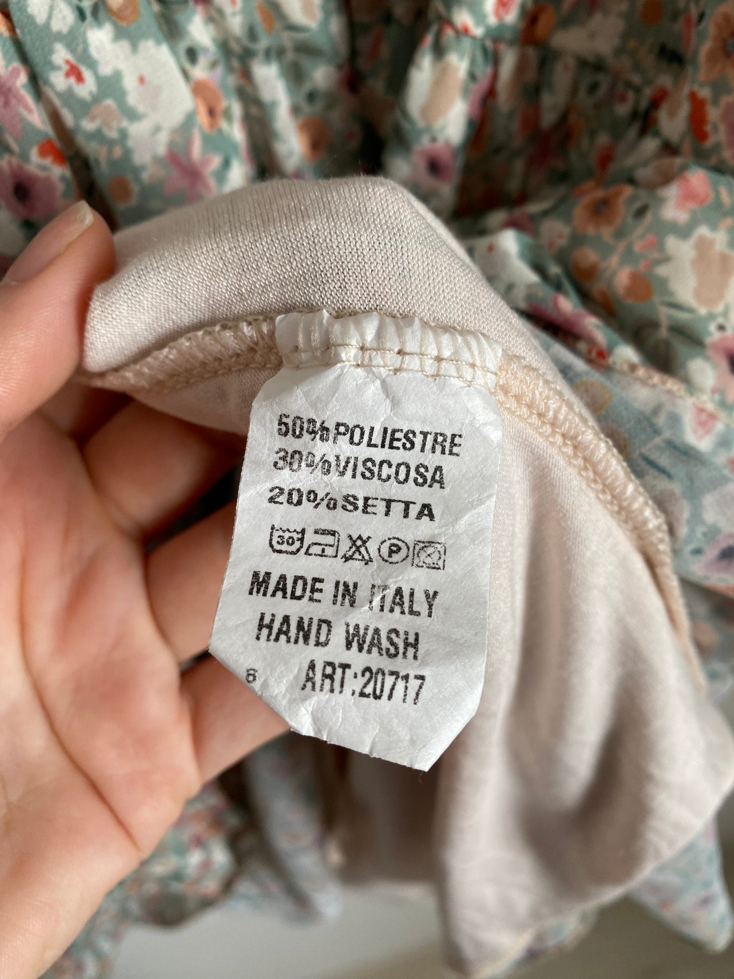 Robe tunique Made in Italy fleurie Taille Unique